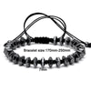 Chipped Hematite Onyx Black Macrame Bracelet - Zodeys