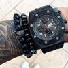 Chipped Hematite Onyx Black Macrame Bracelet - Zodeys