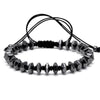 Chipped Hematite Onyx Black Macrame Bracelet - Zodeys