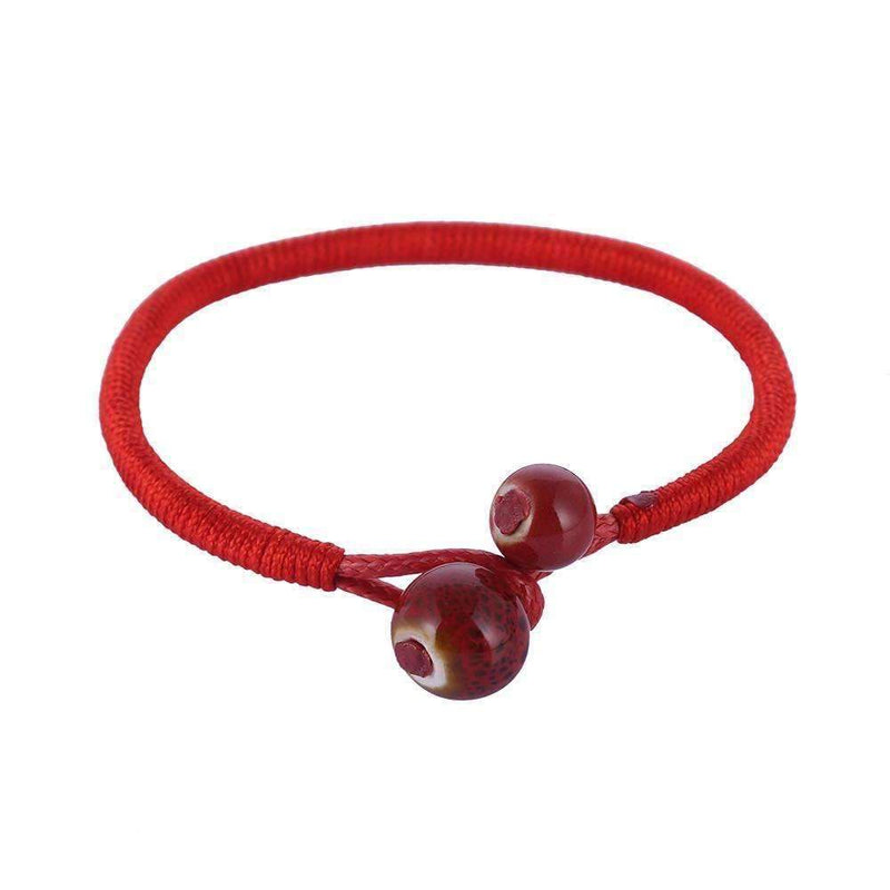 Lucky Ceramic Red String Bracelets - Zodeys