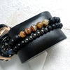 Kingdom Dom Matte Onyx Tiger Eye Bracelet - Zodeys