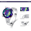 Rainbow Topaz Sterling Silver Engagement Ring