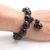 African Blackwood Engraved Sanskrit Beaded Prayer Bracelet - Zodeys
