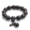 African Blackwood Engraved Sanskrit Beaded Prayer Bracelet - Zodeys