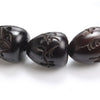 African Blackwood Engraved Sanskrit Beaded Prayer Bracelet - Zodeys