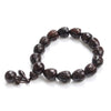 African Blackwood Engraved Sanskrit Beaded Prayer Bracelet - Zodeys