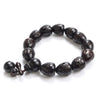 African Blackwood Engraved Sanskrit Beaded Prayer Bracelet - Zodeys