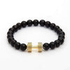 Imperial Gold & Onyx Black Crown Bracelet - Zodeys