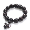 African Blackwood Engraved Sanskrit Beaded Prayer Bracelet - Zodeys