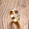 Love, Hope & Faith Triple-Tone Sunset Ring - Zodeys