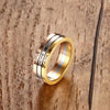 Love, Hope & Faith Triple-Tone Sunset Ring - Zodeys