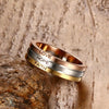 Love, Hope & Faith Triple-Tone Sunset Ring - Zodeys
