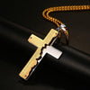 Jagged Edge Double Cross Bible Prayer Necklace - Zodeys