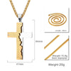 Jagged Edge Double Cross Bible Prayer Necklace - Zodeys