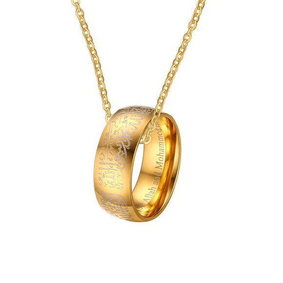 Gold Shahada Ring & Necklace - Zodeys