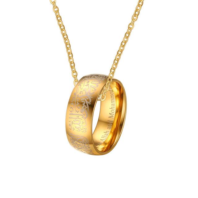 Gold Shahada Ring & Necklace - Zodeys