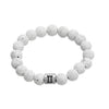 White Lava Stone Zodiac Charm Bracelet - Zodeys