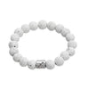 White Lava Stone Zodiac Charm Bracelet - Zodeys