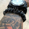 Matte Onyx Natural Stone Crown Bracelet - Zodeys