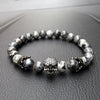 Labradorite Exodus Skull Beaded Bracelet - Zodeys