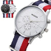 White & Blue NATO Band Watch [2 Variants] - Zodeys