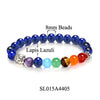 Seven Chakra Natural Lava Stone Healing Bracelet