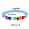 Seven Chakra Natural Lava Stone Healing Bracelet