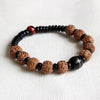 Natural Coconut Shell Rudraksha Tiger Eye Bracelet
