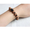 Natural Coconut Shell Rudraksha Tiger Eye Bracelet