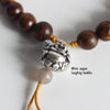 Tiger Skin Sandalwood White Copper Six Mantra Bracelet - Zodeys