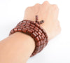Natural Redwood 108 Beads Multi-layer Meditation Mala Bracelet