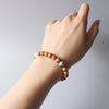 Wood Mala & Chinese Cloisonne Bracelet - Zodeys