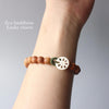 Wood Mala & Chinese Cloisonne Bracelet - Zodeys