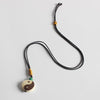 Hand carved Yin-Yang Tagua Nut Pendant Necklace - Zodeys