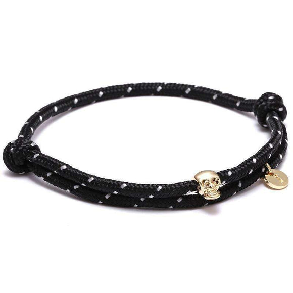 Skull Macrame Rope Bracelet