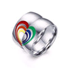 Polished Together Forever LGBT Rainbow Rings - Zodeys