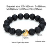 Prime Sinister Lava Stone Beaded Bracelet - Zodeys