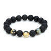 Prime Sinister Lava Stone Beaded Bracelet - Zodeys