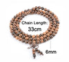 Exotic Bocote Wood 108 Beads Mala Bracelet - Zodeys