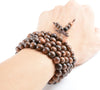 Exotic Bocote Wood 108 Beads Mala Bracelet - Zodeys