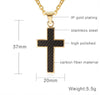Onyx Black Cross Necklace