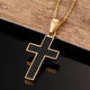 Onyx Black Cross Necklace
