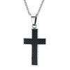 Onyx Black Cross Necklace