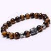 Tibetan Agate Natural Stone Buddha Bracelet - Zodeys