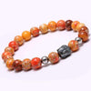 Tibetan Agate Natural Stone Buddha Bracelet - Zodeys