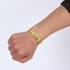 Thick Gold Magnetic Hologram Bracelet - Zodeys
