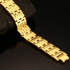 Thick Gold Magnetic Hologram Bracelet - Zodeys
