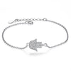 925 Sterling Silver Crystal Charm Bracelet - Zodeys