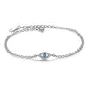 925 Sterling Silver Crystal Charm Bracelet - Zodeys