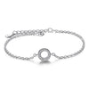 925 Sterling Silver Crystal Charm Bracelet - Zodeys